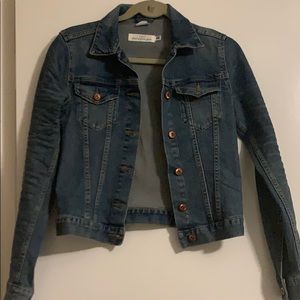 Brand new tag is in pocket jean jacket